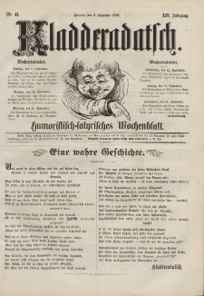 Kladderadatsch, 14. Jahrgang, 8. September 1861, Nr. 41