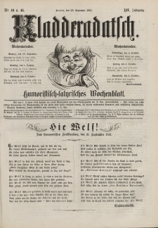 Kladderadatsch, 14. Jahrgang, 29. September 1861, Nr. 44/45