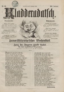 Kladderadatsch, 14. Jahrgang, 27. Oktober 1861, Nr. 49