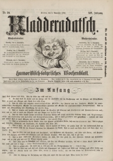 Kladderadatsch, 14. Jahrgang, 3. November 1861, Nr. 50