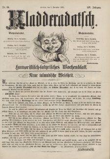 Kladderadatsch, 14. Jahrgang, 1. Dezember 1861, Nr. 55