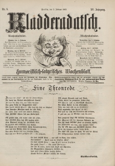 Kladderadatsch, 15. Jahrgang, 2. Februar 1862, Nr. 5