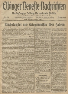 Elbinger Neueste Nachrichten, Nr. 332 Donnerstag 4 Dezember 1913 65. Jahrgang