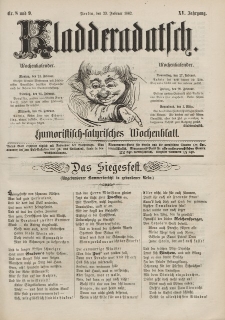 Kladderadatsch, 15. Jahrgang, 23. Februar 1862, Nr. 8/9