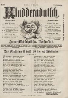 Kladderadatsch, 15. Jahrgang, 23. März 1862, Nr. 13