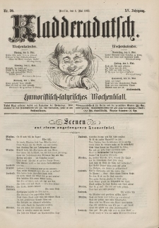 Kladderadatsch, 15. Jahrgang, 4. Mai 1862, Nr. 20