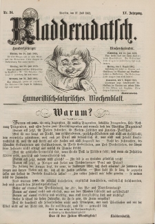Kladderadatsch, 15. Jahrgang, 27. Juli 1862, Nr. 34