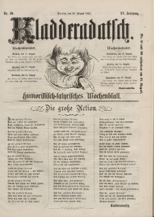Kladderadatsch, 15. Jahrgang, 10. August 1862, Nr. 36