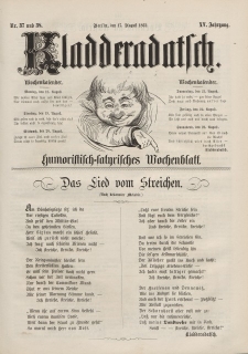 Kladderadatsch, 15. Jahrgang, 17. August 1862, Nr. 37/38