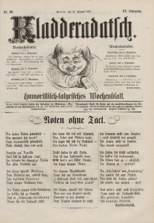 Kladderadatsch, 15. Jahrgang, 31. August 1862, Nr. 40