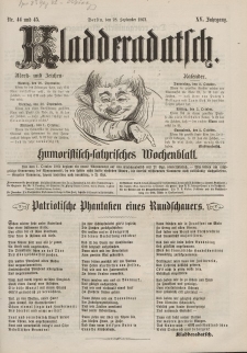 Kladderadatsch, 15. Jahrgang, 28. September 1862, Nr. 44/45