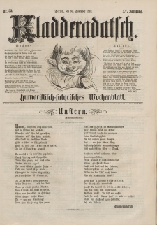 Kladderadatsch, 15. Jahrgang, 30. November 1862, Nr. 55