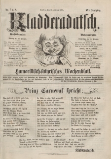 Kladderadatsch, 16. Jahrgang, 15. Februar 1863, Nr. 7/8
