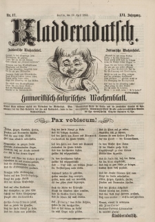 Kladderadatsch, 16. Jahrgang, 12. April 1863, Nr. 17