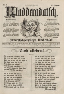Kladderadatsch, 16. Jahrgang, 31. Mai 1863, Nr. 25