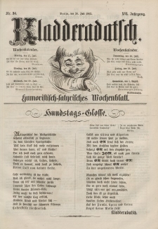 Kladderadatsch, 16. Jahrgang, 26. Juli 1863, Nr. 34