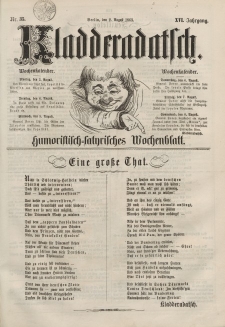 Kladderadatsch, 16. Jahrgang, 2. August 1863, Nr. 35