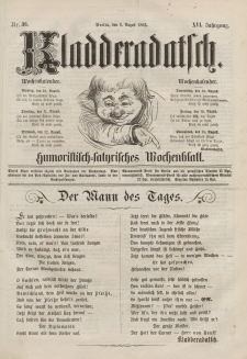 Kladderadatsch, 16. Jahrgang, 9. August 1863, Nr. 36