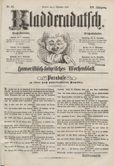 Kladderadatsch, 16. Jahrgang, 6. September 1863, Nr. 41
