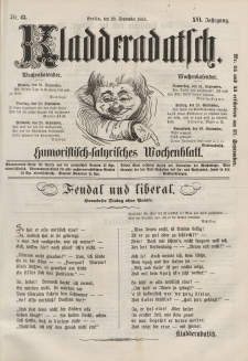 Kladderadatsch, 16. Jahrgang, 20. September 1863, Nr. 43