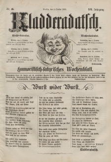 Kladderadatsch, 16. Jahrgang, 4. Oktober 1863, Nr. 46