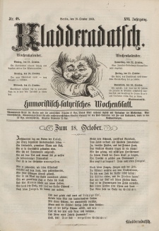 Kladderadatsch, 16. Jahrgang, 18. Oktober 1863, Nr. 48