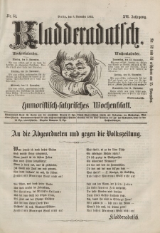Kladderadatsch, 16. Jahrgang, 8. November 1863, Nr. 51