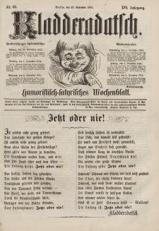 Kladderadatsch, 16. Jahrgang, 29. November 1863, Nr. 55