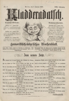 Kladderadatsch, 17. Jahrgang, 3. Januar 1864, Nr. 1