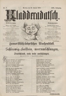 Kladderadatsch, 17. Jahrgang, 10. Januar 1864, Nr. 2