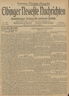 Elbinger Neueste Nachrichten, Nr. 342 Sonntag 14 Dezember 1913 65. Jahrgang
