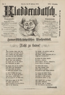 Kladderadatsch, 17. Jahrgang, 14. Februar 1864, Nr. 7
