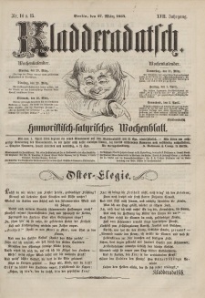 Kladderadatsch, 17. Jahrgang, 27. März 1864, Nr. 14/15
