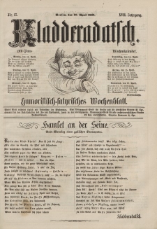 Kladderadatsch, 17. Jahrgang, 10. April 1864, Nr. 17