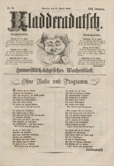 Kladderadatsch, 17. Jahrgang, 17. April 1864, Nr. 18