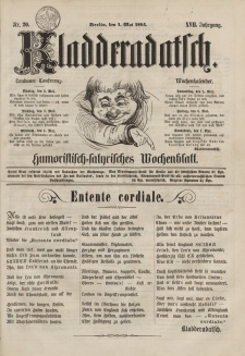 Kladderadatsch, 17. Jahrgang, 1. Mai 1864, Nr. 20