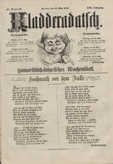 Kladderadatsch, 17. Jahrgang, 15. Mai 1864, Nr. 22/23