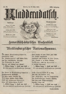Kladderadatsch, 17. Jahrgang, 29. Mai 1864, Nr. 25