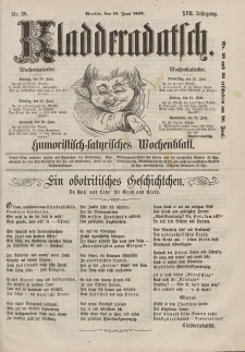 Kladderadatsch, 17. Jahrgang, 19. Juni 1864, Nr. 28
