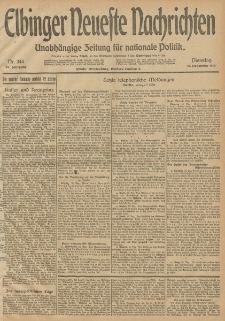 Elbinger Neueste Nachrichten, Nr. 344 Dienstag 16 Dezember 1913 65. Jahrgang