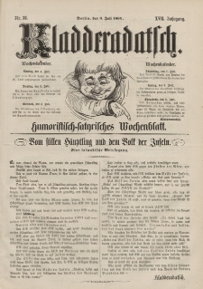Kladderadatsch, 17. Jahrgang, 3. Juli 1864, Nr. 31