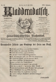 Kladderadatsch, 17. Jahrgang, 17. Juli 1864, Nr. 33