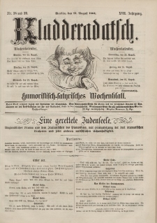 Kladderadatsch, 17. Jahrgang, 21. August 1864, Nr. 38/39