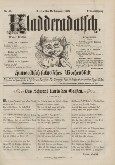Kladderadatsch, 17. Jahrgang, 11. September 1864, Nr. 42