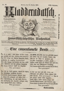 Kladderadatsch, 17. Jahrgang, 16. Oktober 1864, Nr. 48