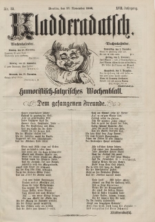 Kladderadatsch, 17. Jahrgang, 27. November 1864, Nr. 55