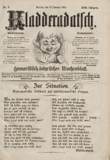 Kladderadatsch, 18. Jahrgang, 15. Januar 1865, Nr. 3