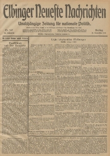 Elbinger Neueste Nachrichten, Nr. 347 Freitag 19 Dezember 1913 65. Jahrgang