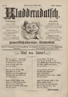 Kladderadatsch, 18. Jahrgang, 5. März 1865, Nr. 11