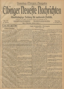 Elbinger Neueste Nachrichten, Nr. 349 Sonntag 21 Dezember 1913 65. Jahrgang